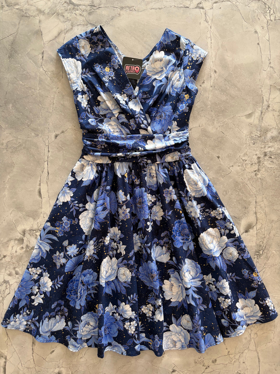 Metallic Floral Greta Dress