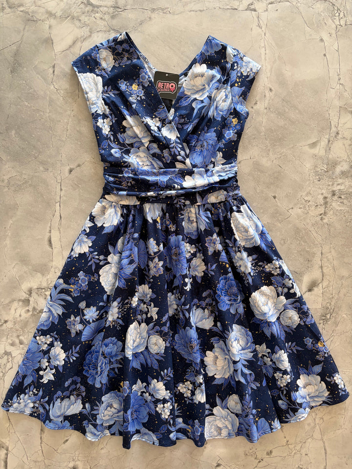 Metallic Floral Greta Dress