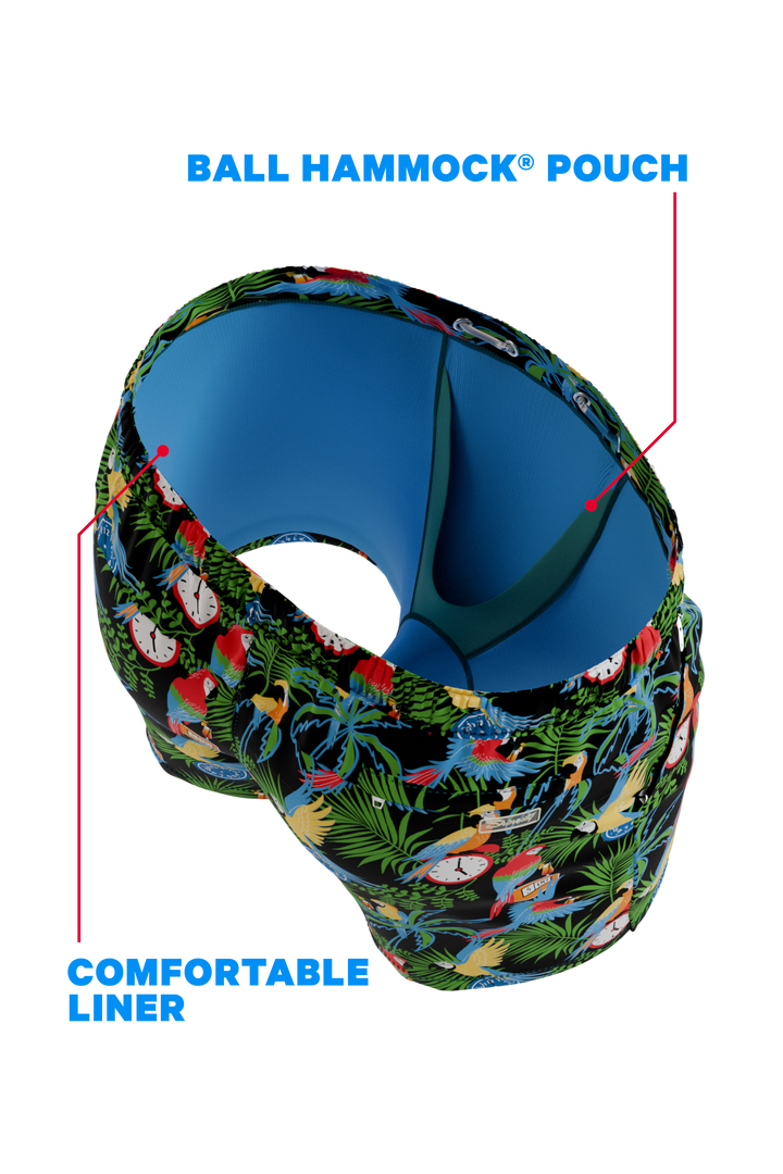 The 5 O'Clock Somewhere | Margaritaville® Ball Hammock® Pouch 8" Swim Trunks