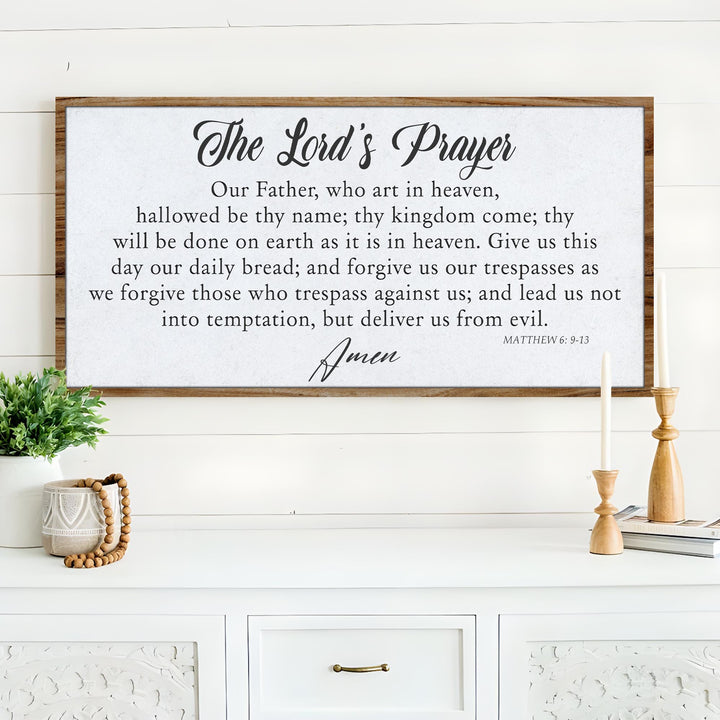 The Lord's Prayer Faith Sign II