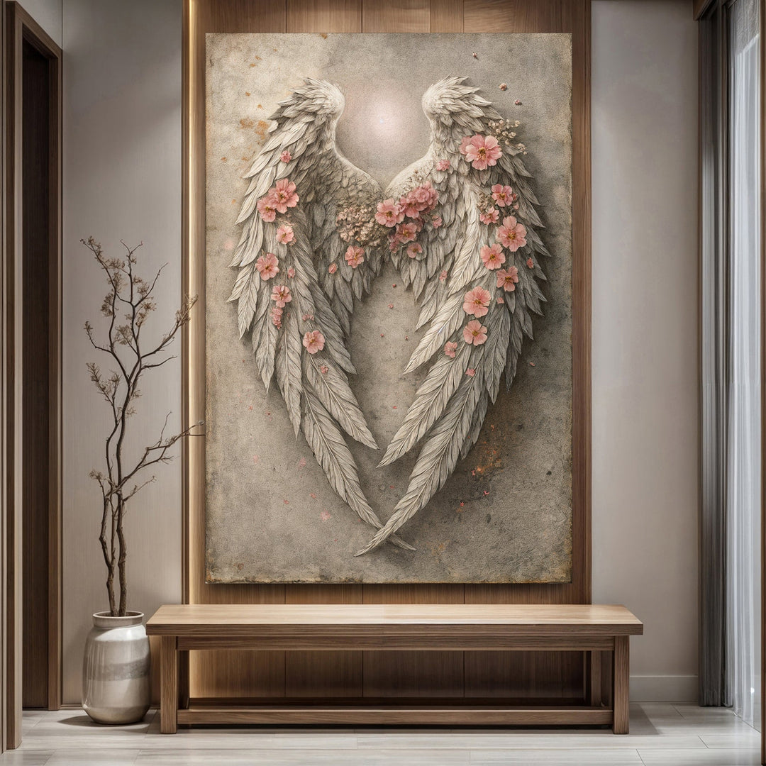 Abstract Blooming Wings Wall Art