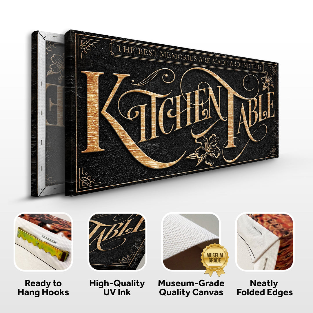 Kitchen Table Sign