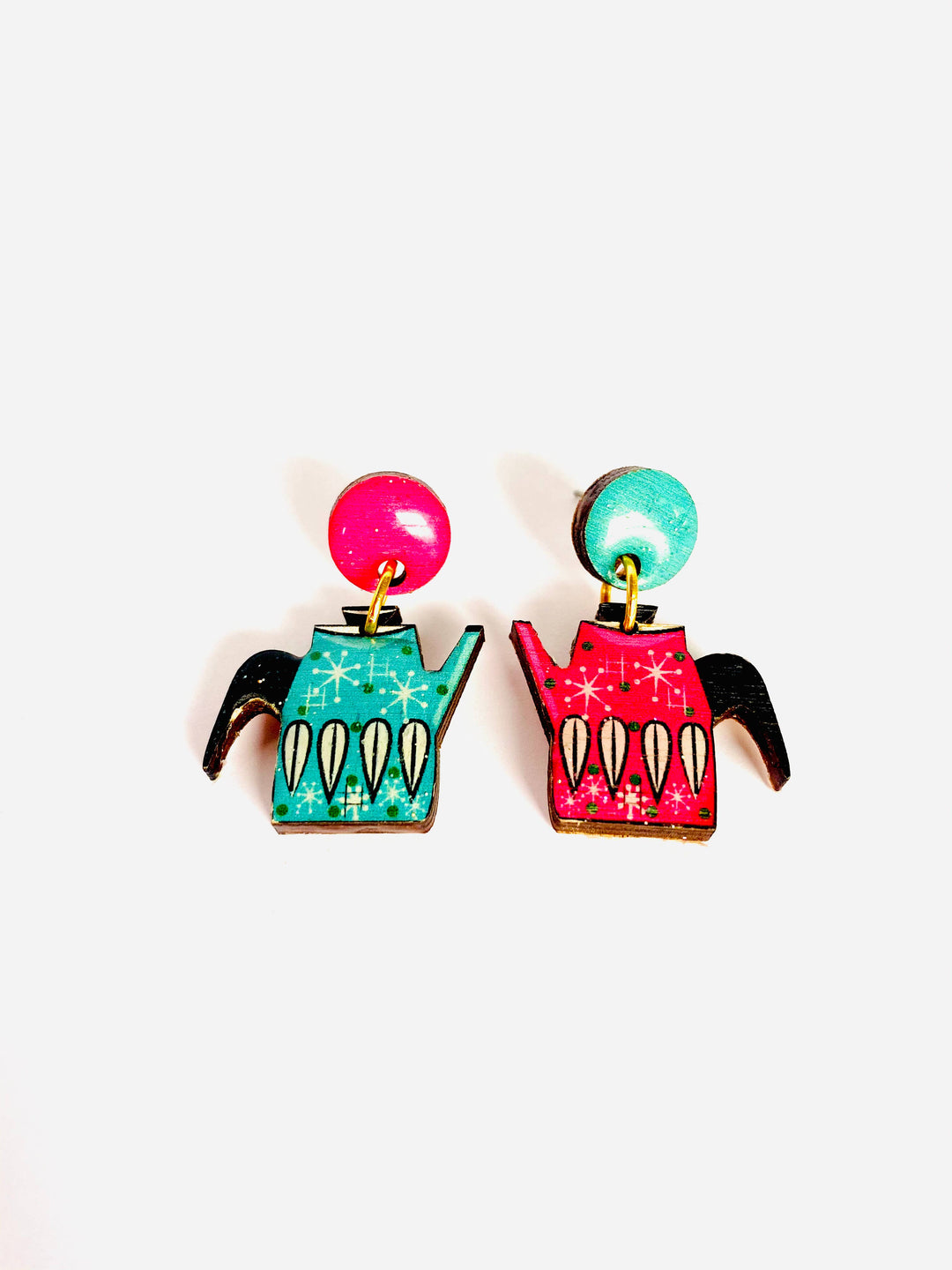 Vintage Teapot Earrings by Rosie Rose Parker