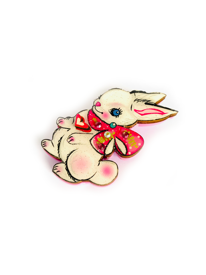 Layla the Bunny Brooch by Rosie Rose Parker