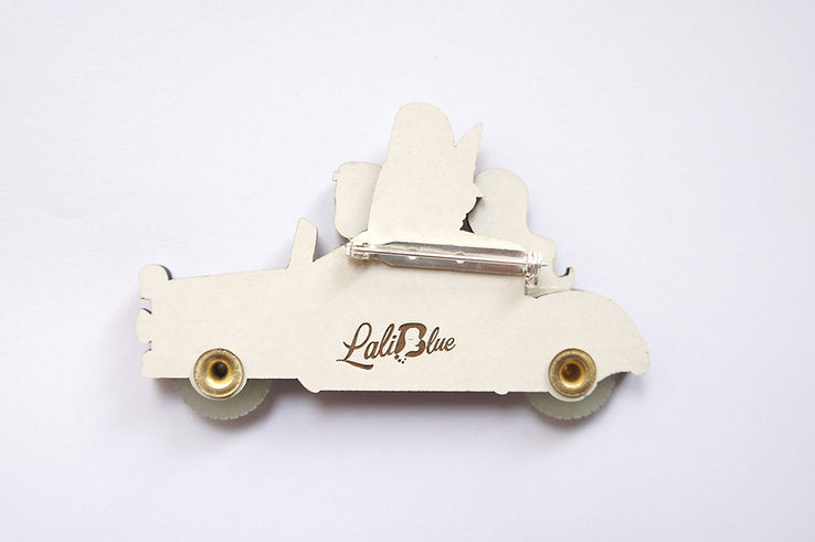 Frankenstein’s Car Brooch by Laliblue