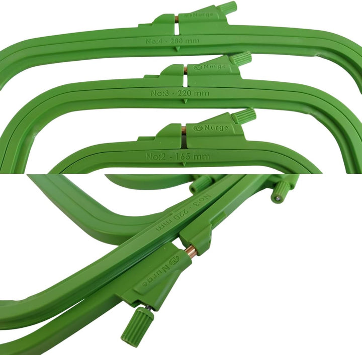 Plastic Square Hoop by Nurge 170-13 Green