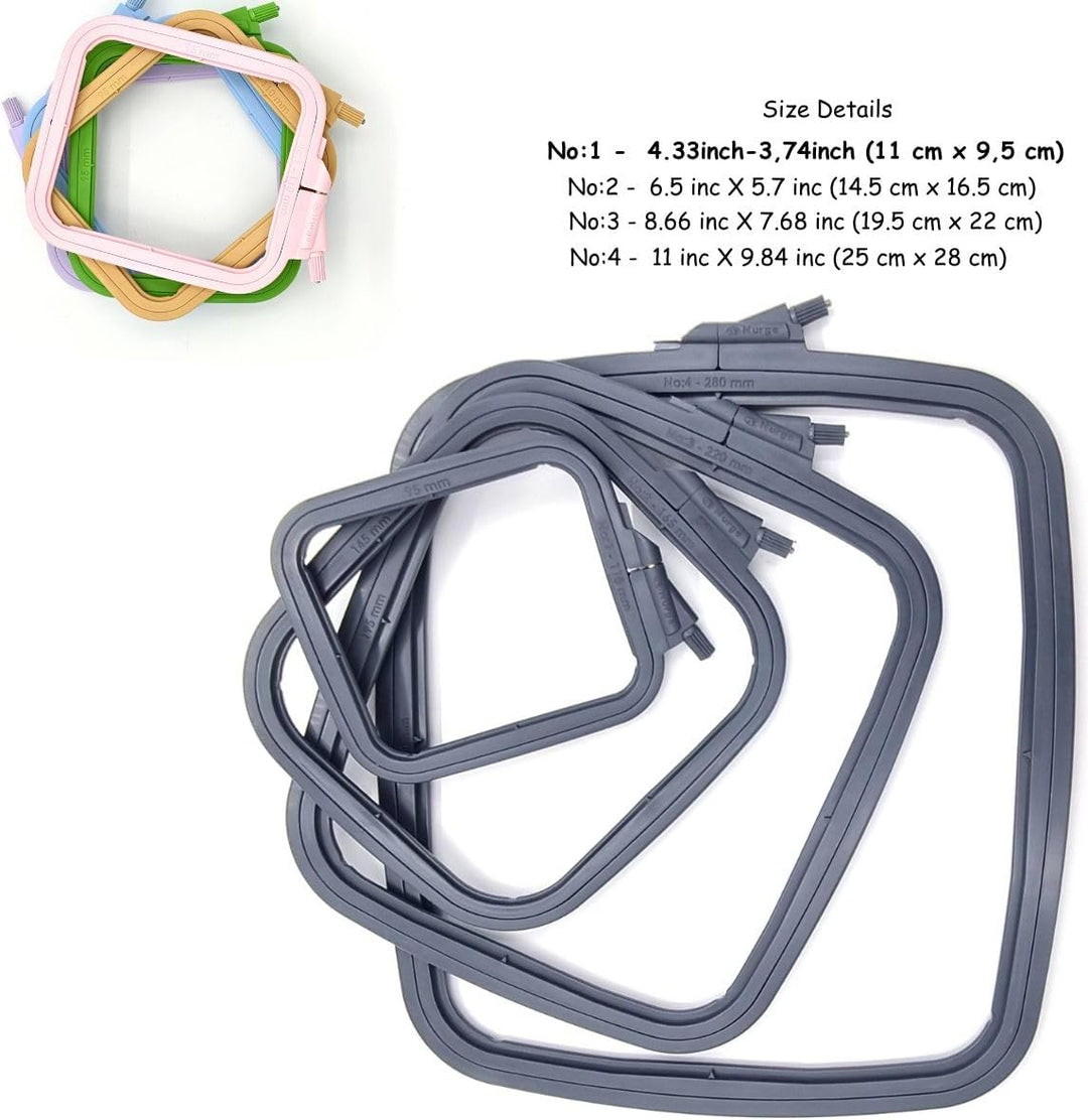 Plastic Square Hoop by Nurge 170-13 Anthracite