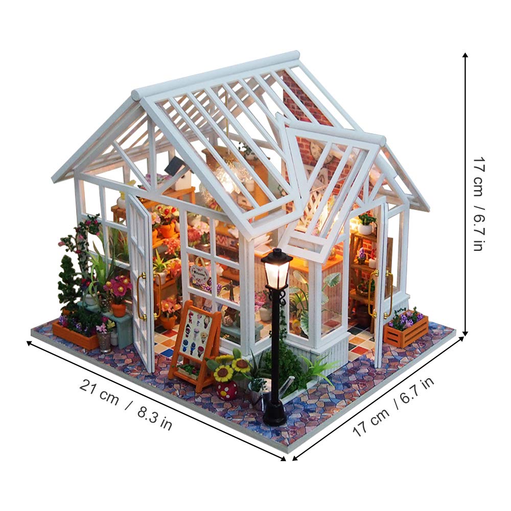 Miniature Wizardi Roombox Kit - Florist Garden Dollhouse Kit