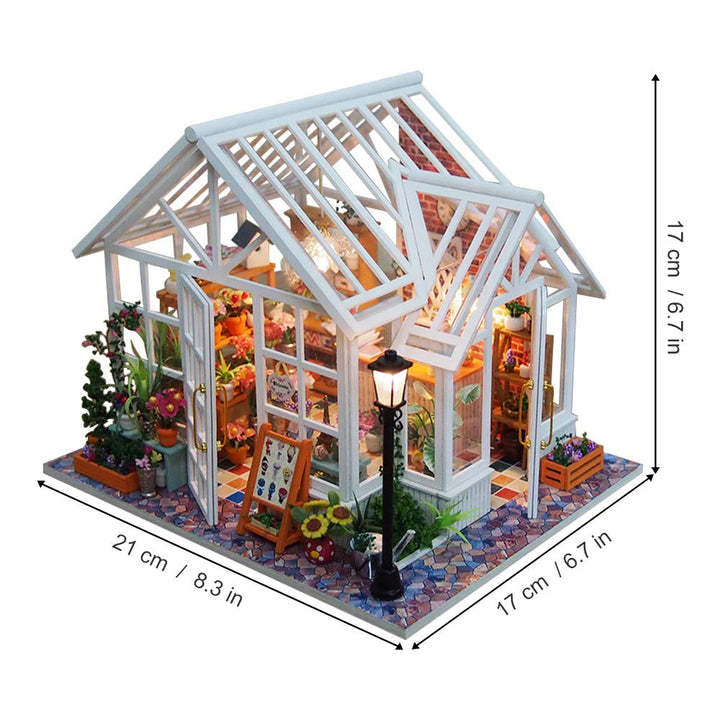Miniature Wizardi Roombox Kit - Florist Garden Dollhouse Kit