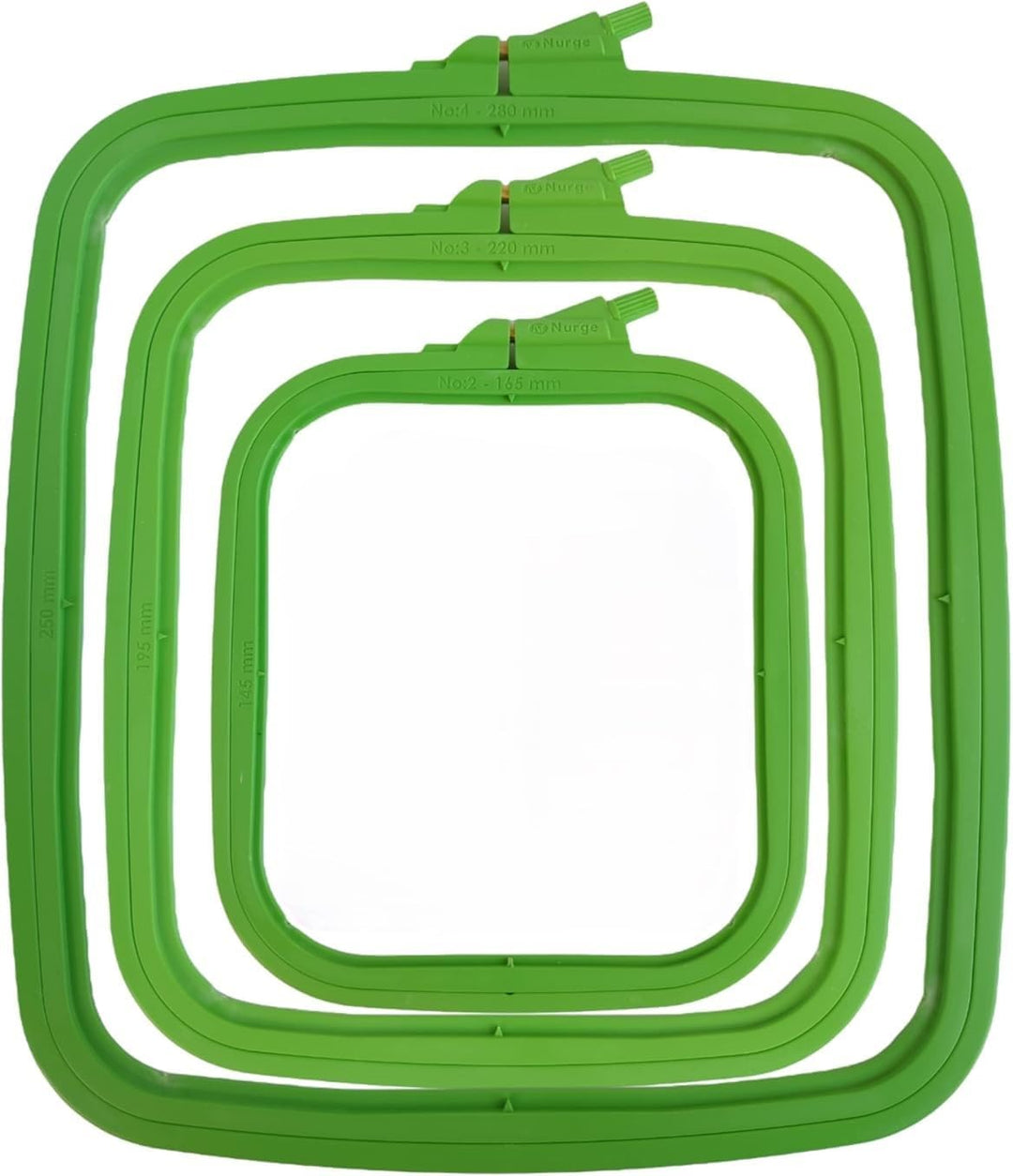 Plastic Square Hoop by Nurge 170-13 Green