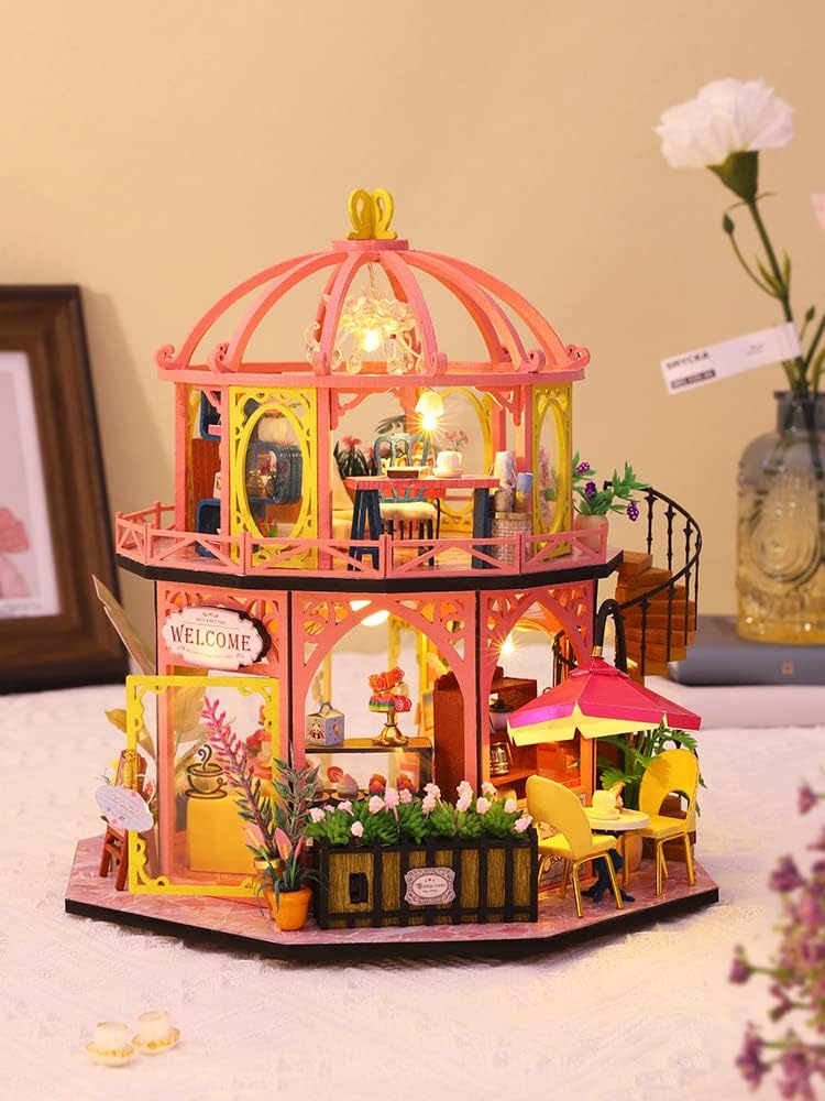 Miniature Wizardi Roombox Kit - Dessert Cafe Dollhouse Kit