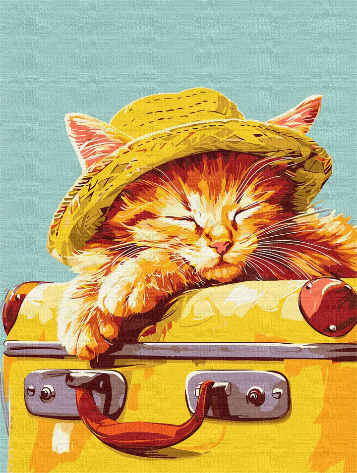 Painting by Numbers kit Sleeping kitten KHO6612