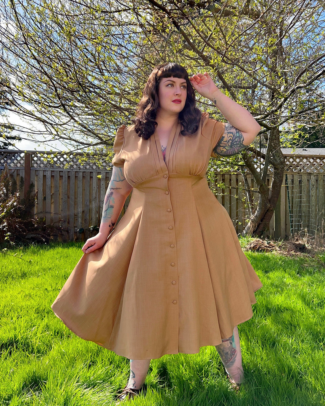 Manhattan Dress - Camel