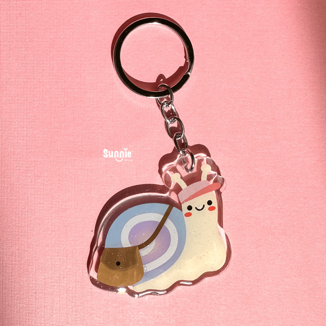 Snail Mail Acrylic Keychain