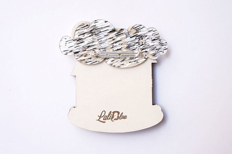 Halloween Party House Brooch by Laliblue