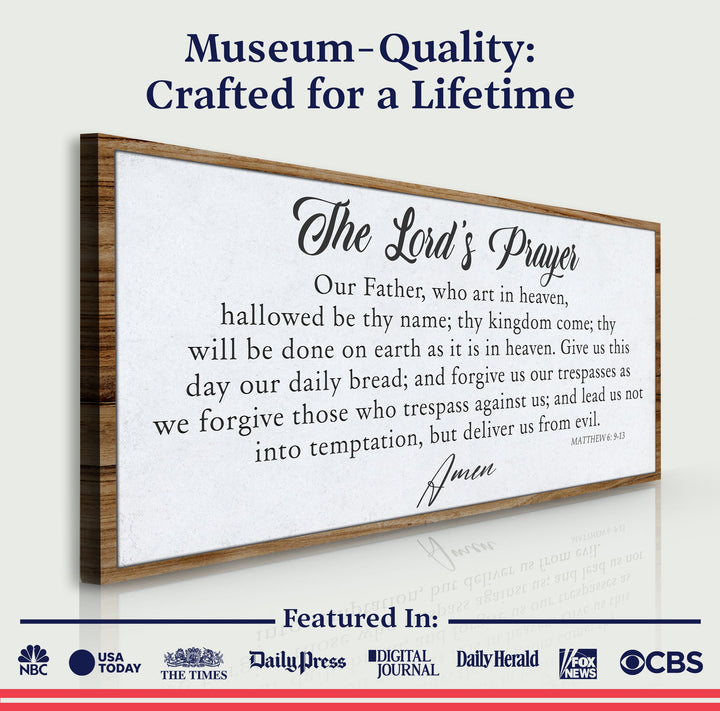 The Lord's Prayer Faith Sign II