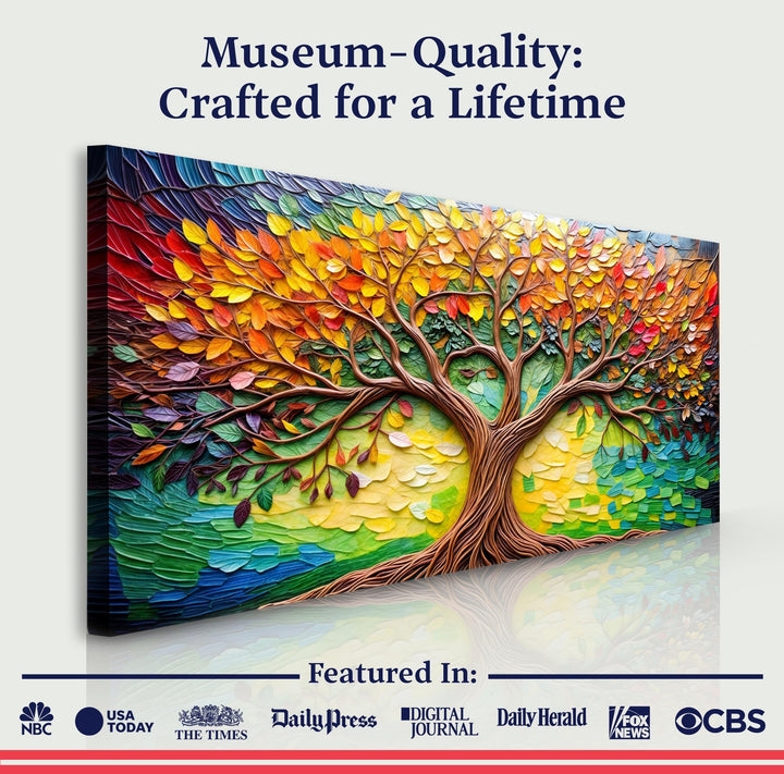 Tree Of Life Impasto Wall Art