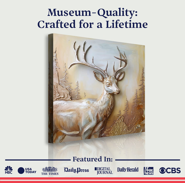 3D Deer Wall Art