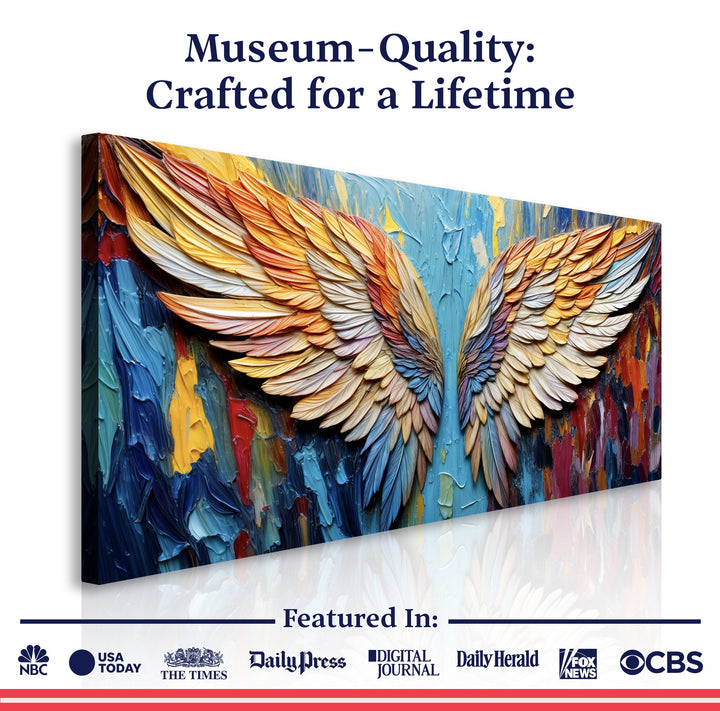 Wings of Hope Impasto Wall Art
