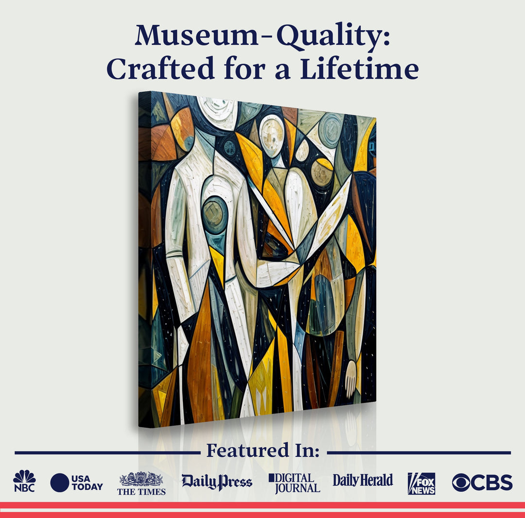 Abstract Human Connection Wall Art