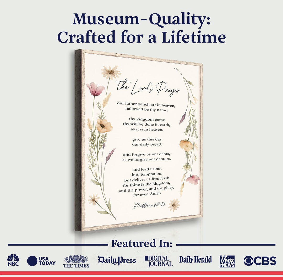 The Lord's Prayer Faith Sign IV