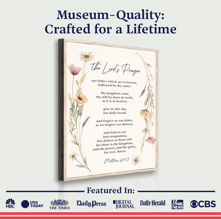 The Lord's Prayer Faith Sign IV