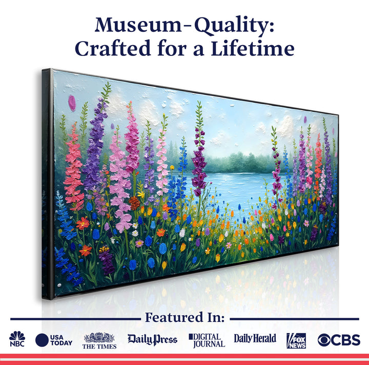 Alphine Meadow Impasto Wall Art