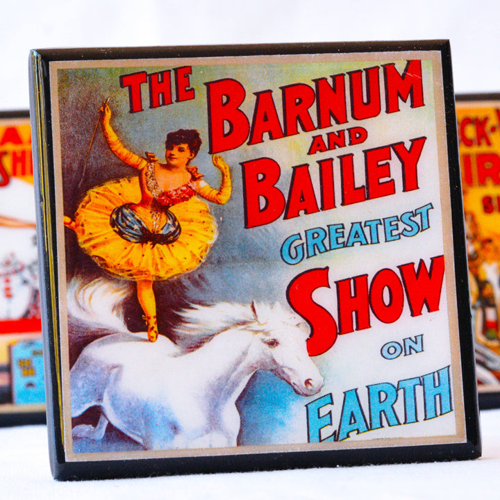 Circus Poster Coaster Set