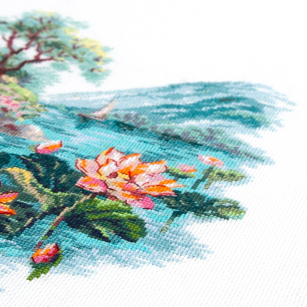 Blooming Lotuses 70-01 Counted Cross-Stitch Kit