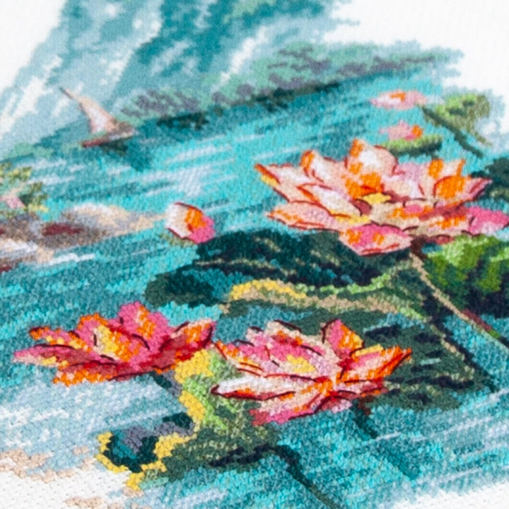 Blooming Lotuses 70-01 Counted Cross-Stitch Kit