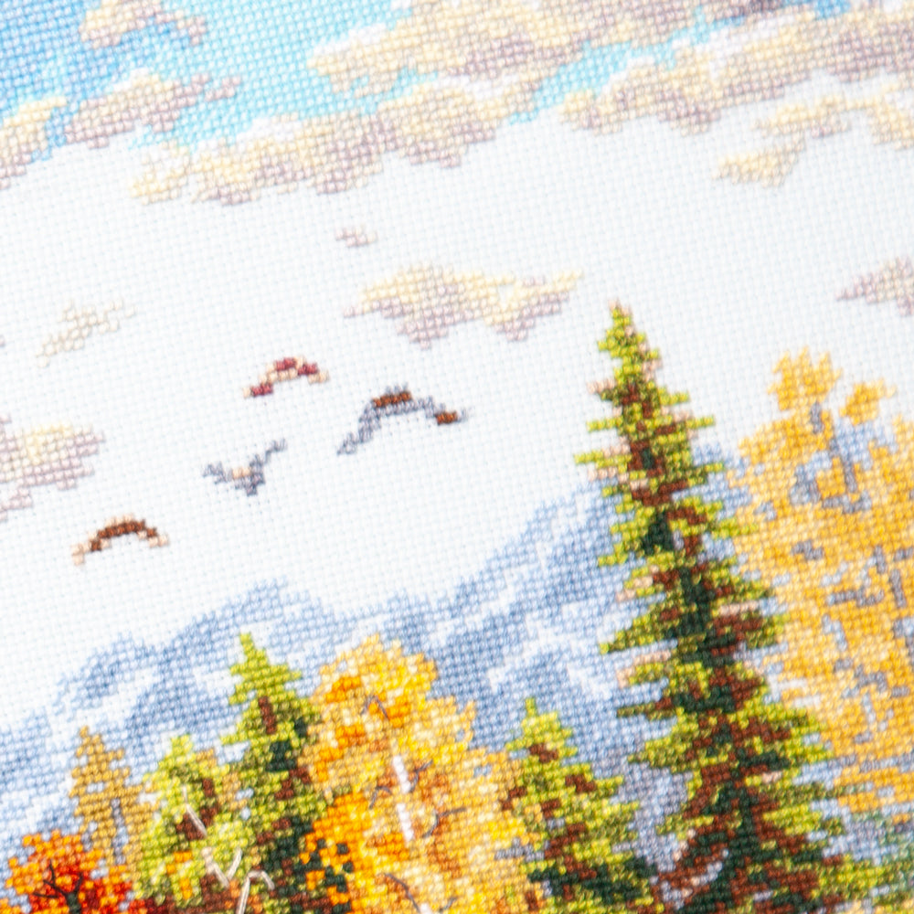 Golden October Counted Cross Stitch Kit by Magic Needle 70-02