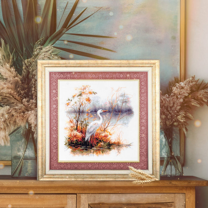 White Heron 70-09 Counted Cross-Stitch Kit