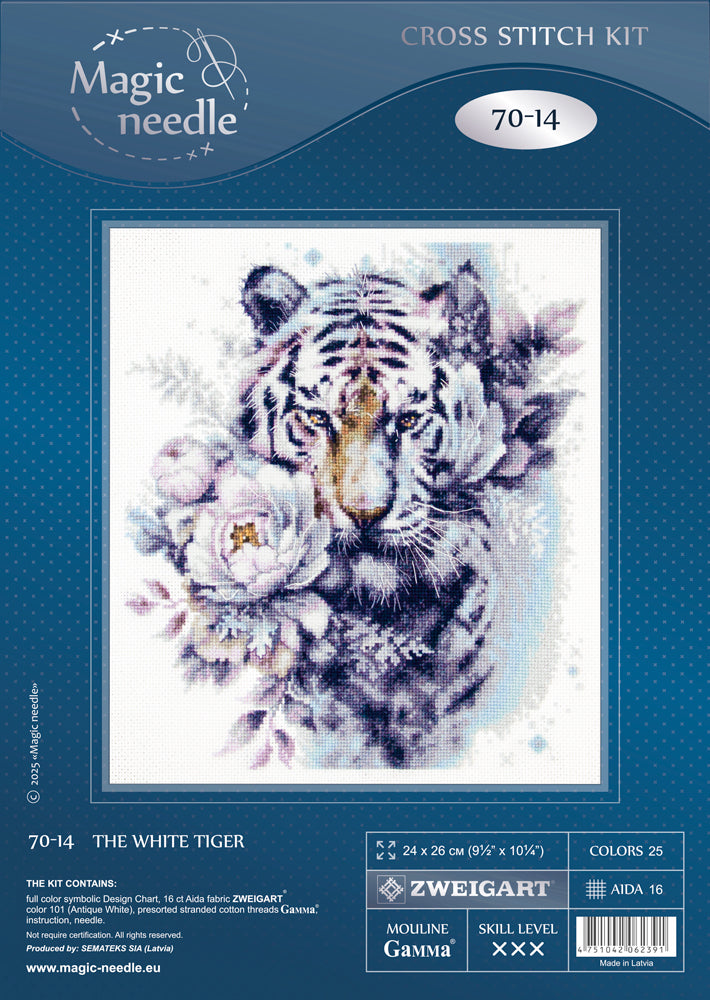 The White Tiger 70-14 Counted Cross-Stitch Kit