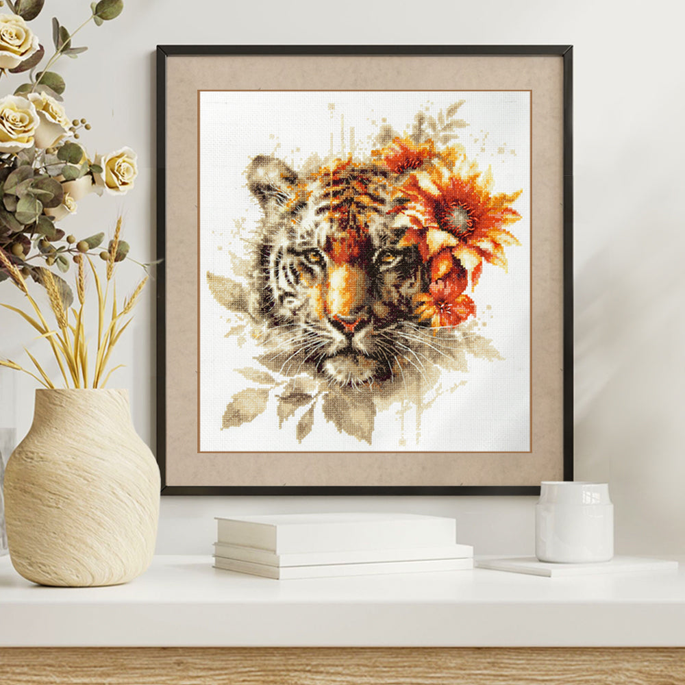 Bengal Tiger Counted Cross Stitch Kit by Magic Needle 70-21