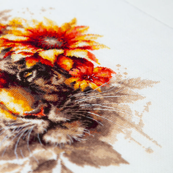 Bengal Tiger Counted Cross Stitch Kit by Magic Needle 70-21