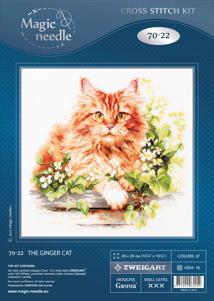 The Ginger Cat 70-22 Counted Cross-Stitch Kit