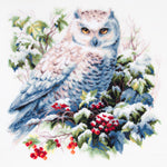Snowy Owl Counted Cross Stitch Kit by Magic Needle 70-24