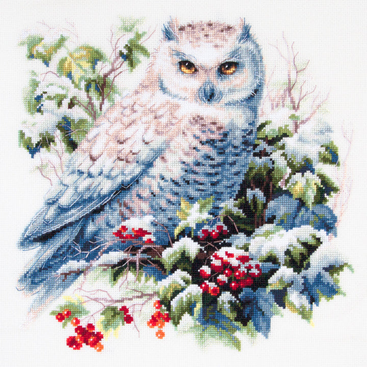 Snowy Owl Counted Cross Stitch Kit by Magic Needle 70-24