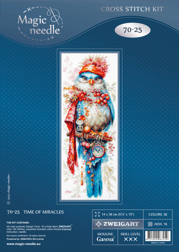 Time of Miracles Counted Cross Stitch Kit by Magic Needle 70-25