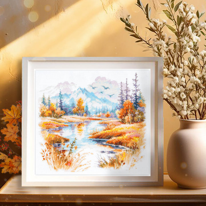 Silence and Coolness Counted Cross Stitch Kit by Magic Needle 70-27