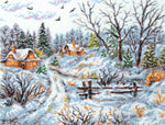 Frosty Day Counted Cross Stitch Kit by Magic Needle 70-33