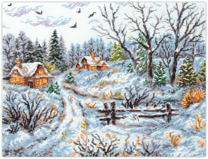 Frosty Day Counted Cross Stitch Kit by Magic Needle 70-33