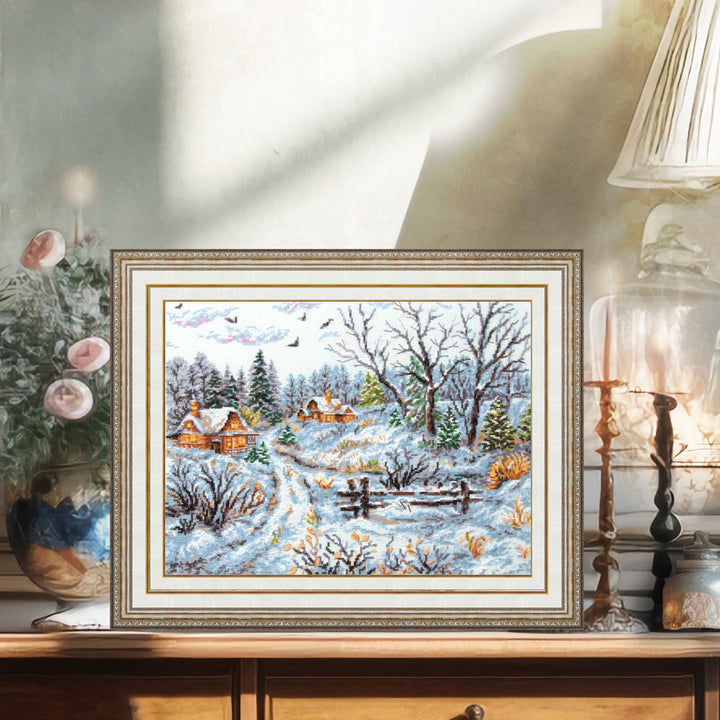 Frosty Day Counted Cross Stitch Kit by Magic Needle 70-33