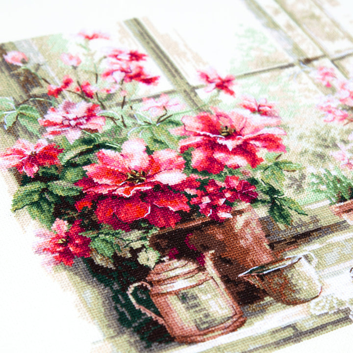 Morning in Rosy Tones Counted Cross Stitch Kit by Magic Needle 70-34