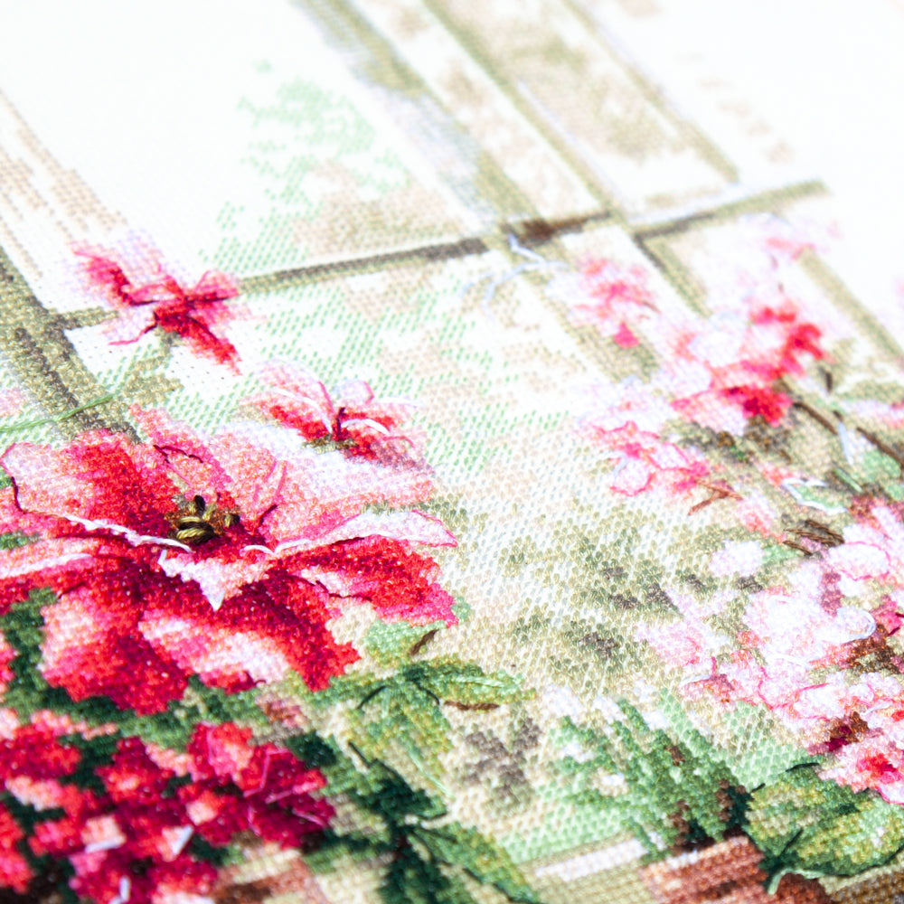 Morning in Rosy Tones Counted Cross Stitch Kit by Magic Needle 70-34