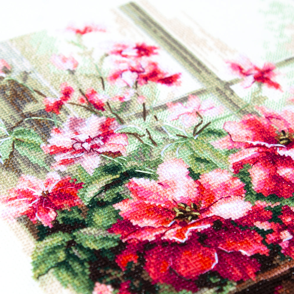 Morning in Rosy Tones Counted Cross Stitch Kit by Magic Needle 70-34