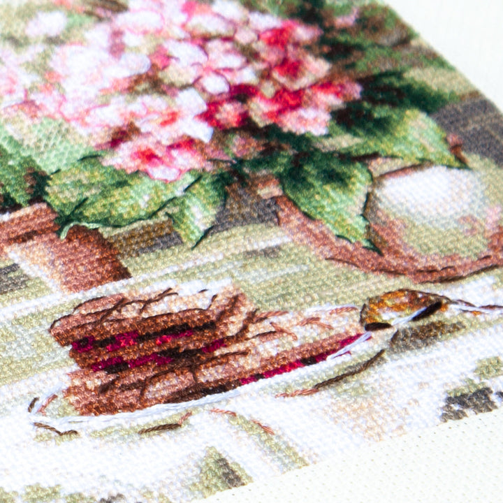 Morning in Rosy Tones Counted Cross Stitch Kit by Magic Needle 70-34