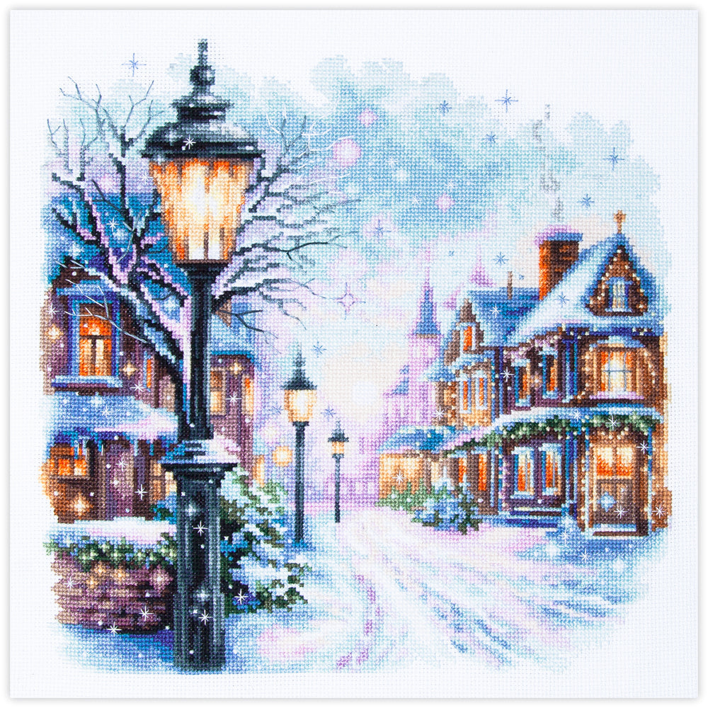 Snow in the City Counted Cross Stitch Kit by Magic Needle 70-35