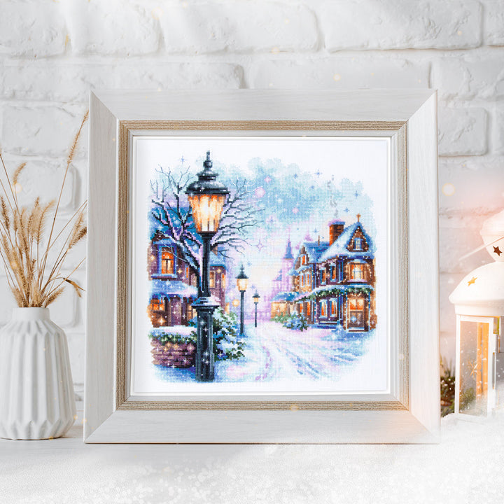 Snow in the City Counted Cross Stitch Kit by Magic Needle 70-35
