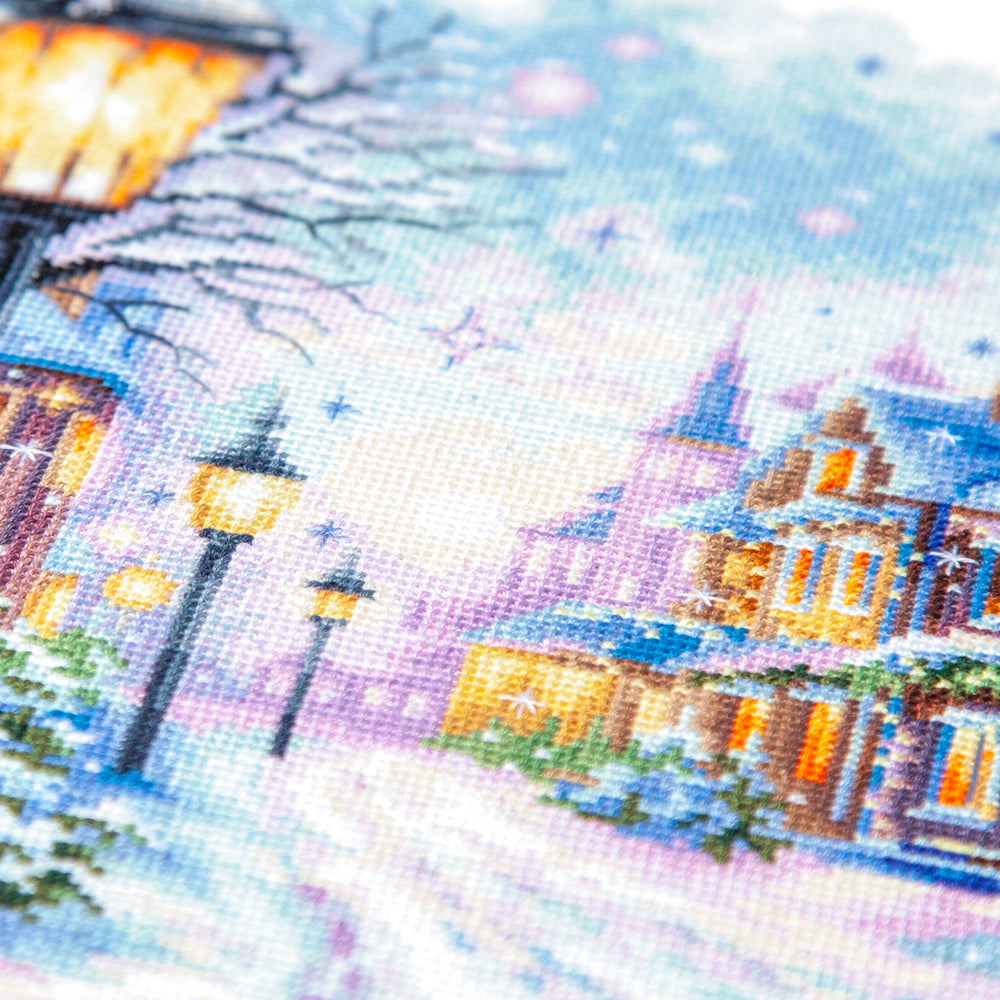 Snow in the City Counted Cross Stitch Kit by Magic Needle 70-35
